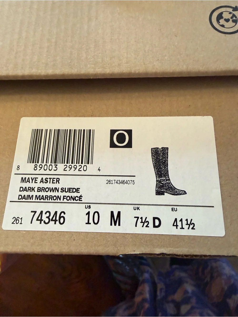 New Women's Brown Suede Knee-High Boots with Buckle by Clark’s